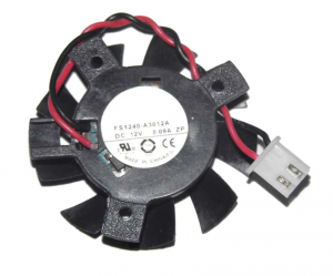 ARX 40MM FS1240-A3012A 12V 0.09A 2 Wires Cooler  VGA Fan