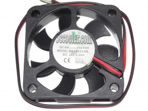 FSY 5010 5CM FSY50S24M 24V 0.08A 2 Wires Cooler Fan