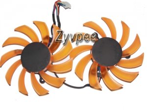 FirstD FD7010H12S 12V 0.35A 2pcs/group 4 wires 4 pins frameless vga fan XFX 8010 graphics card cooler