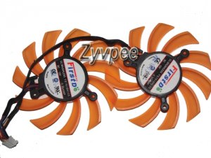 FirstD FD7010H12S 12V 0.35A 2pcs/group 4 wires 4 pins frameless vga fan XFX 8010 graphics card cooler