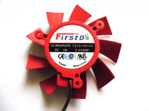 FirstD FD7015H12S 12V 0.43A 2 wires 2 pins frameless vga fan graphics card cooler