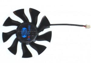 FirstD FD8015H12S 12V 0.32A 2 wires 2 pins Sapphire XFX HD6850 HD4860 VGA fan graphics card cooler