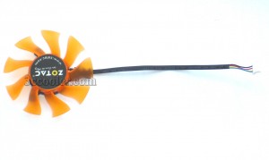 FirstD FD8015U12D 12V 0.5A 4 wires 4 pins orange vga fan Sapphire HD 4860 HD5770 vapor-x HD5850xreme HD 6790 garphics card cooler