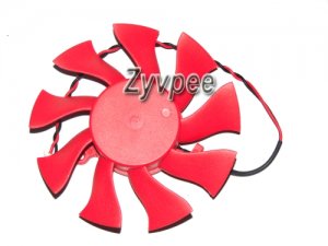 FirstD FD8015U12S 12V 0.5A 2 wires 2 pins red vga fan graphics card cooler