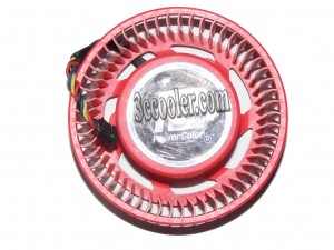 FirstD FD9238U12D 12V 1.2A 4 wires 4 pins ATI HD5970 HD5850 HD5870 HD4890 VGA fan,red circular graphics card cooler