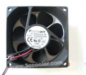 Fonsan 8025 8CM DFB0824HH 24V 0.18A 2 Wires Cooler Fan