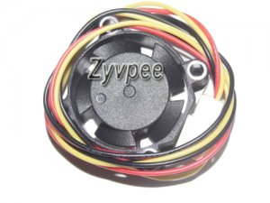 Zyvpee 2510 12V 3Wire mini Cooling Fan 25x25x10mm GUNCAI