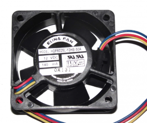 Elina Fan 60*25mm 6CM HDF6025L-12HB-50A 12V 140mA 3 wires 3 pins Case Fan cpu server cooler