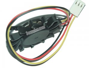 VGA Cooling CD-6010M12B 12V 0.1A 3 Wires Video Fan