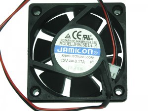 60MM 6015 JF0615B1H--R JF0615B1H DC12V 0.17A 2 Wires 6CM Case Fan