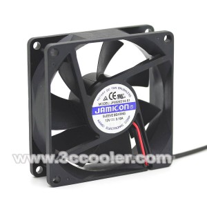 JAMICON 8CM 8025 JF0825S1H JF0825S1H-S 12V 0.19A 2 Wires Cooler Fan