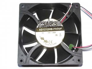 ADDA JARO 120*38mm AD1212HB-F93GP DC12V 1.95A 3 wires 3 pins 12CM axial fan power cooler