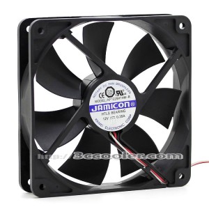 Jamicon 12025 KF1225H1HM-R 12V 0.35A 3 Wires 3 Pins DC Case Cooler Fan