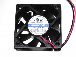 Jamicon 6020 6CM KF0620S1L-R 12V 1.7W 2 Wires Cooling fan