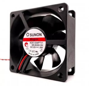 Sunon 60mm KDE1206PTV1 12V 1.8W 2 Wires 6CM Cooling Fan 60x25mm