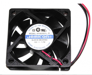 Jamicon 6020 6CM KF0620S1L-R 12V 1.7W 2 Wires Cooling fan