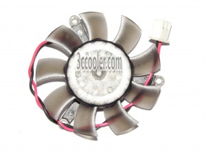 MAGIC MGA5012MR-O10 12V 0.1A 2 Wires 2 Pins VGA Fan Cooling Fan