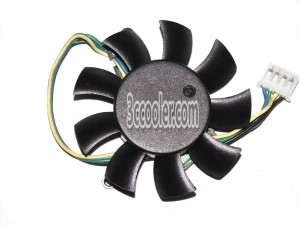 MAGIC MGT5012XF-W10 12V 0.19A 4 Wires 4 Pins Video Card Fan