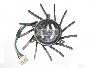 MAGIC MGT7012YB-W15 12V 0.18A 4 Wires 4 Pins Video Card Frameless Cooling fan