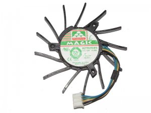 MAGIC MGT7012YB-W15 12V 0.18A 4 Wires 4 Pins Video Card Frameless Cooling fan