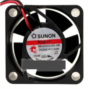 Sunon 40mm MB40202VX-000C-A99 24V 1.54W 2 Wires Cooling Fan 40x40x20mm