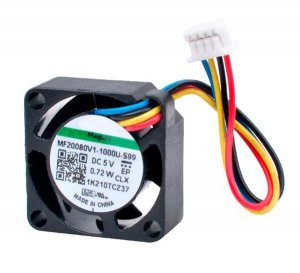 20MM MF20080V1-1000U-S99 5V 0.72W 4 Wires PWM Micro Cooling Fan 20x8mm