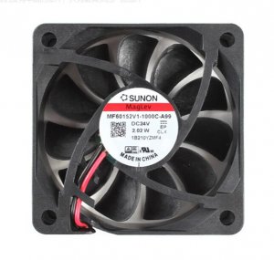 Sunon 60mm MF60152V1-1000C-A99 24Vdc 2.02W 2 Wires Silent Cooling Fan 60x60x15mm
