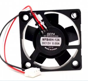 Sepa 40mm MFB40H-24 DC24V 0.04A 2 Wires 4CM Inverter Cooling Fan 40x10mm