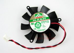 VGA Cooling MAGIC MGA5012LR-A10 12V 0.08A 2 Wires 2 Pins Video FAN