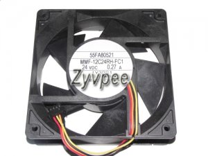 Melco 12CM 55FA80521 MMF-12C24RH-FC1 24V 0.27A 4 Wires Cooler Fan
