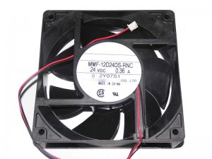 MITSUBISHI 12CM MMF-12D24DS-RNC 24V 0.36A 2 Wires Cooler Fan