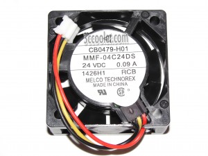 Melco 4015 40*15mm MMF-04C24DS RCB CB0479-H01 24V 0.09A 3 Wires 3 Pins Case fan 4CM inverter ABB fanuc server cooler