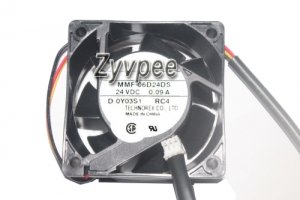 Melco MMF-06D24DS RC4 24V 0.09A 3Wire Inverter Cooling Fan 60x25mm