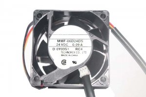 Melco MMF-06D24DS RC4 24V 0.09A 3Wire Inverter Cooling Fan 60x25mm