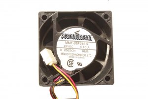 60mm Inverter Cooling MMF-06F24ES RM8 24VDC 0.10A 3 Wires 3 Pins Case Fan