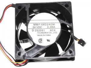 Melco 6CM MMF-06D24DM AC4 24V 0.06A 3 Wires Cooler Fan