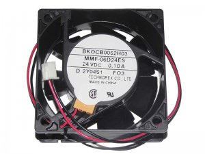 Melco 6CM BKOCB0052H03 MMF-06D24ES FO3 24V 0.1A 2 Wires Cooler Fan