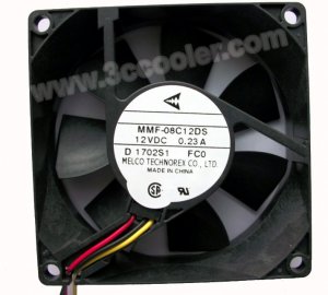 Melco 80MM MMF-08C12DS FC0 12V 0.23A 3 Wires Cooler Fan