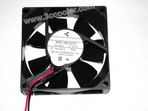 Melco 8CM MMF-08C24TS RZ4 24V 0.15A 2 Wires cooler Fan