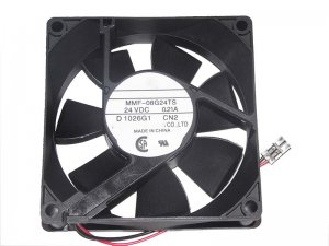 Melco 8CM MMF-08G24TS CN2 24V 0.2A 2 Wires Cooler Fan