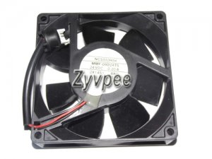 Melco 9CM 90*25mm MMF-09D24TS RN9 24V 0.19A NC5332H34 2 Wires 2 Pins inverter Fan for PLC ABB Yaskawa device