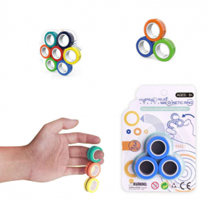 Magnetic finger ring, upgraded version fingertip spinner for intelligence and decompression