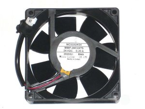Melco 9CM MMF-09C24TS RN9 24V 0.2A 2 Wires 2 Pins inverter Fan for PLC ABB Yaskawa device