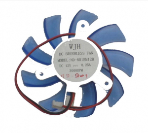 WJH ND-8015M12B 12V 0.25A 2 wires 2 pins frameless vga fan graphics card cooler