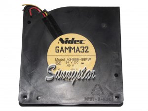 NIDEC 12032 GAMMA32 A34886-58PW 24V 0.6A 3Wire 12CM case power cooler fan