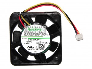 NIDEC 4010 4CM U40X12MLZ7-53 12V 0.05A 3 Wires 3 Pins Case fan