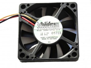 NIDEC 5010 5CM D05X-12TS2 12V 0.06A 3 Wires 3 Pins Case Fan