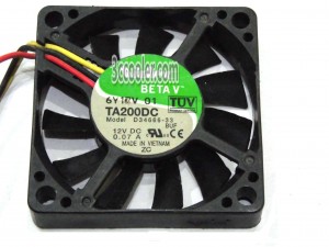 NIDEC 5010 5CM D34666-33 12V 0.07A 3 Wires 3 Pins Case Fan