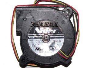 NIDEC 60*25mm D06F-12B3S1 12V 0.33A 3 wires 60mm dc blower