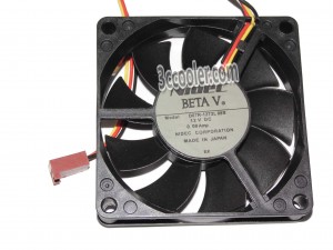 NIDEC 7015 7CM D07R-12T2L 12V 0.08A 3 Wires 3 Pins Case Fan